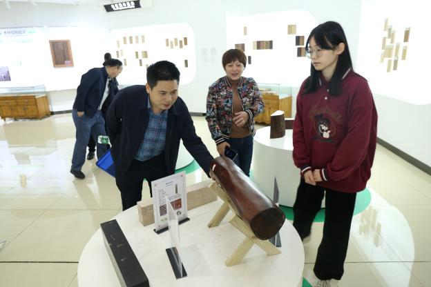 【中心動態(tài)】成都市地方志嘉賓一行蒞臨青白江國際木材交易中心參觀指導