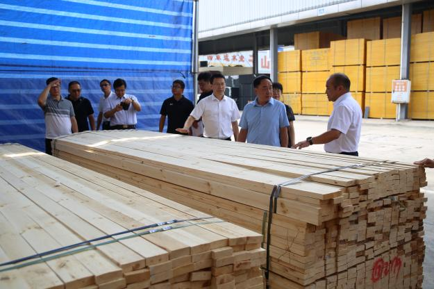 【園區(qū)動態(tài)】陜西省天然林保護工程管理中心到青白江國際木材交易中心考察調(diào)研